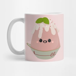 Cute little dark pink Kakigõri Mug